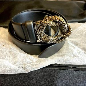 JUST CAVALLI WOMENS SNAKE BELT - Italian Import - M/L